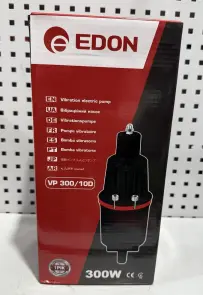 НАСОС ВІБРАЦІЙНИЙ EDON VP300/10D (ГЛИБИНА ЗАНУРЕННЯ 4 М, 25 Л/ХВ, 30 ВТ, ЗАХИСТ ВІД ПЕРЕГРІВАННЯ, ГАРАНТІЯ 1 РІК) №2