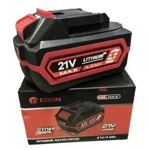 Акумулятор EDON ED-21/4.0AH 21 В (посадка Makita, гарантія 1 рік) №1
