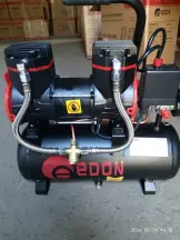КОМПРЕСОР ПОВІТРЯННИЙ БЕЗМАСЛЯНИЙ EDON ED 1100/25L (РЕСИВЕР 25 Л, 76 Л/ХВ, 1100 ВТ, ГАРАНТІЯ 1 РІК)