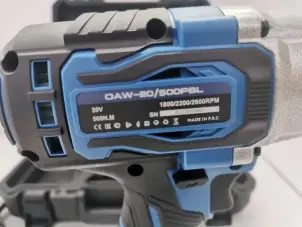 ГАЙКОВЕРТ АККУМУЛЯТОРНЫЙ REDBO OAW-20/500PBL (2 LI-ION БАТАРЕИ, 20V-4.0AH, ГАРАНТИЯ 1 ГОД) №6