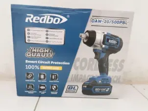 ГАЙКОВЕРТ АККУМУЛЯТОРНЫЙ REDBO OAW-20/500PBL (2 LI-ION БАТАРЕИ, 20V-4.0AH, ГАРАНТИЯ 1 ГОД) №9