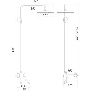 Душова система Globus Lux WIEN SBT2-SH-02 №5
