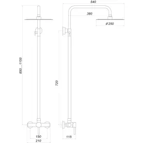 Душова система Globus Lux ALPEN S-SH-105 №4