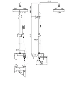 Душова система TOPAZ ODISS TO 18705-H52 №5