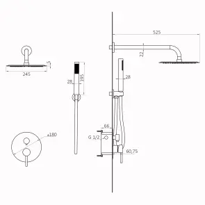 Душова система Globus Lux LAZER Pro GLPR-205-00-SMART №2