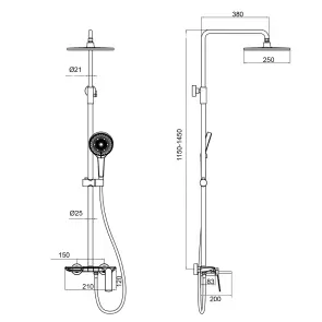 Душова система Globus Lux PIANO GLPN-0099 (S) №3