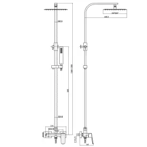 Душевая система TOPAZ LEXI TL 21105-H57-BL №7