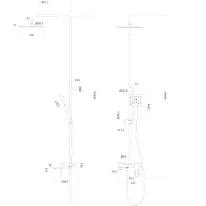 Душовая система Globus Lux PIANO GLPN-0099 №8