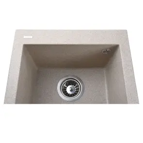 Гранітна мийка Globus Lux LAMA мигдаль 410х500мм-А0008 №4