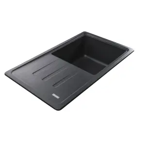Гранитная мойка Globus Lux LUGANO графит 780x435мм-А0001 №3
