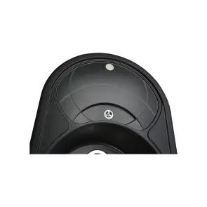 Гранітна мийка Globus Lux LUISE чорний металік 780х500мм-А0001 №5