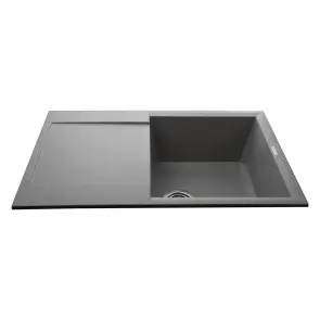 Гранітна мийка Globus Lux KOMO сiрий камiнь 790x500мм-А0005 №2