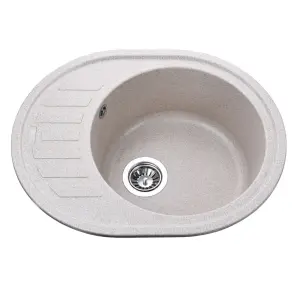 Гранітна мийка Globus Lux ARNO мигдаль 620х500-А0008 №1