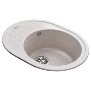 Гранітна мийка Globus Lux ARNO мигдаль 620х500-А0008 №2