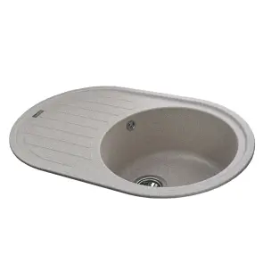 Гранітна мийка Globus Lux OHARA мигдаль 770х500мм-А0008 №2