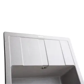 Гранитная мойка Globus Lux ONE серый камень 650x500мм-А0005 №5