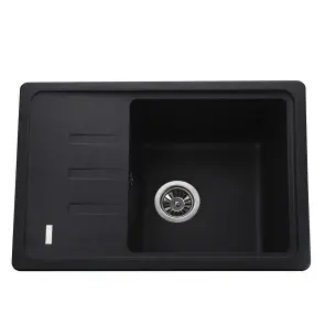 Гранітна мийка Globus Lux MONO графіт 620х435мм-А0001 №1