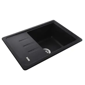 Гранітна мийка Globus Lux MONO графіт 620х435мм-А0001 №2