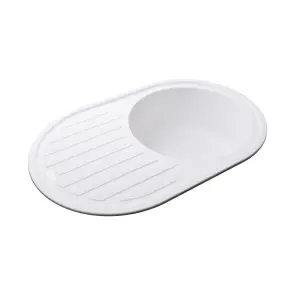 Гранітна мийка Globus Lux OHARA білий 770х500мм-А0007 №2