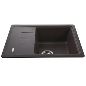 Гранітна мийка Globus Lux MONO коричневий 620х435мм-А0006 №2