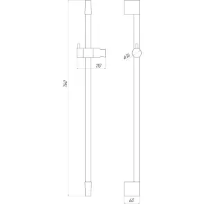Душова стійка TOPAZ SARDINIA TS-08107-BB №3