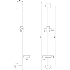 Душова стійка Globus Lux DS-1106-CR №6