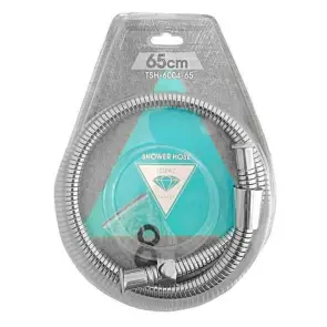 Шланг для душу TOPAZ TSH-6004-65 хром 65см посилений, Blister №1