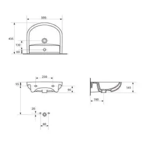 Умывальник мебельный Cersanit ARTECO 50 №2