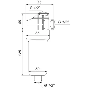 Фільтр-колба універсальна (поліфосф. сіль) Bіо+ systems SL35, 1/2″ №3