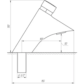 Кран-дозатор для умивальника GDB-303,3bar., 7l/min №2