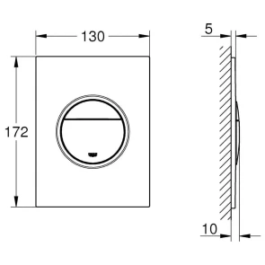 Клавіша змиву S-розмір Grohe Nova Cosmopolitan S 37601000 №2