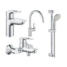 Комплект змішувачів для ванної кімнати і кухні Grohe BauLoop UA123225K0