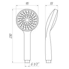 Душевая лейка Globus Lux NS-880-P №6
