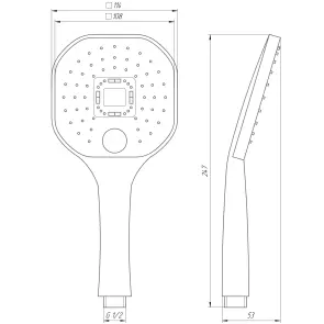 Душова лійка Globus Lux NS-003-BB №6
