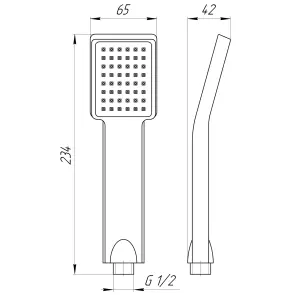 Душова лійка Globus Lux SUS-001PQ №5