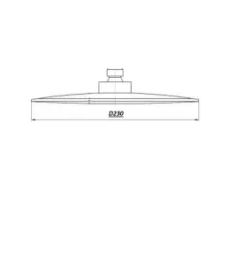 Душова лійка TPB-230 Тропик BARTS, хром D-230мм , TOPAZ №2