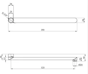 Вилив змішувача Globus Lux M72 35F №2
