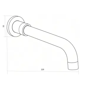 Излив для встроенного смесит Globus Lux GLPR-S-200 №3