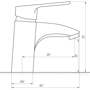 Змішувач для умивальника Globus Lux SEVA GLSV-0101 №4
