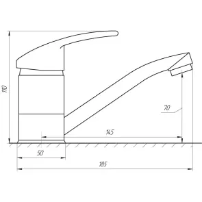 Змішувач для умивальника Globus Lux Caprice GLCA-0203М №5
