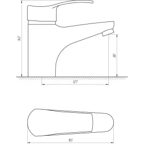 Смеситель для умывальника Globus Lux QUEENSLAND GLQU-0222 №7