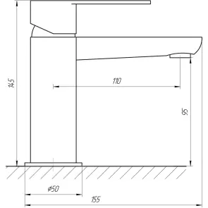 Смеситель для умывальника TOPAZ BARTS TB 07202-H36 №6