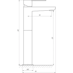 Смеситель для умывальника TOPAZ BARTS TB 07203-H36 №7