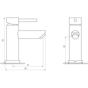 Смеситель для умывальника Globus Lux ALPEN SBT1-101 №5