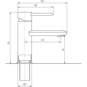 Смеситель для умывальника TOPAZ CORSICA TC 16221-H48 №8