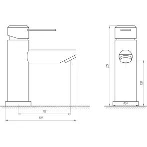 Змішувач для умивальника Globus Lux WIEN SBT2-101 №5