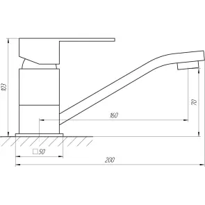 Змішувач для умивальника Globus Lux Milano GLM-0103M №9