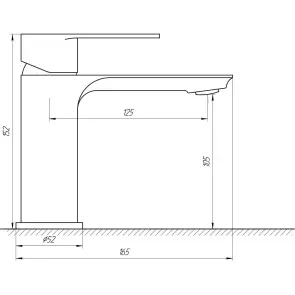 Змішувач для умивальника Globus Lux Ontario GLO-0101 №7