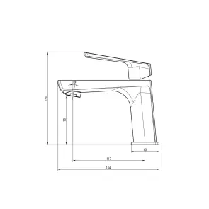 Смеситель для умывальника TOPAZ LEXI TL- 21201-H57-AU №6