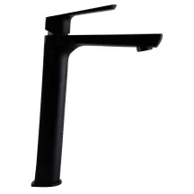 Змішувач для умивальника TOPAZ LEXI TL 21203-H57-BL високий,Чорний мат.,шланги TAQ-M1055,D25